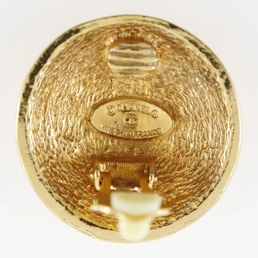 CHANEL Vintage Gold Earrings